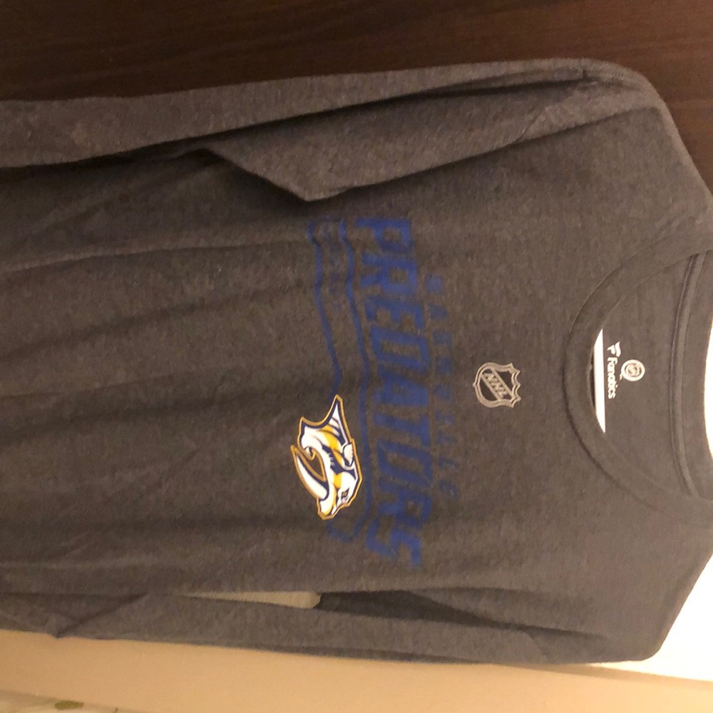 Long sleeved Nashville Predators shirt